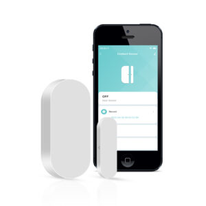 Smart Life app showing door open/close status from Zigbee door and window sensor