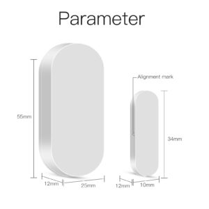 Parameters of Zigbee door window sensor