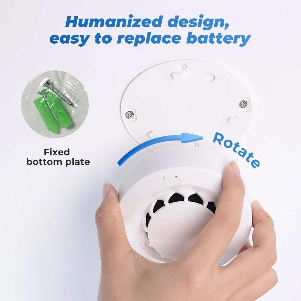 Rotate the Zigbee smoke detector for easy installation