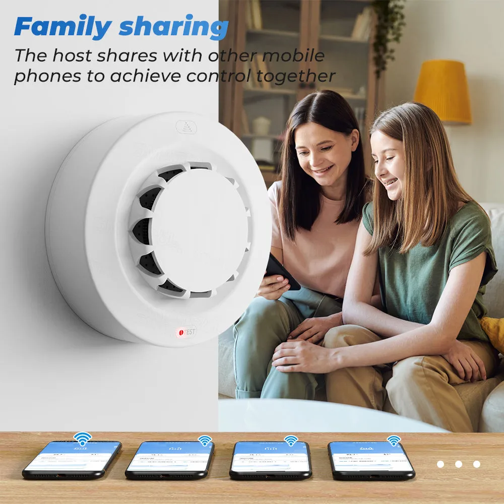 The family sharing feature of the Zigbee smoke detector